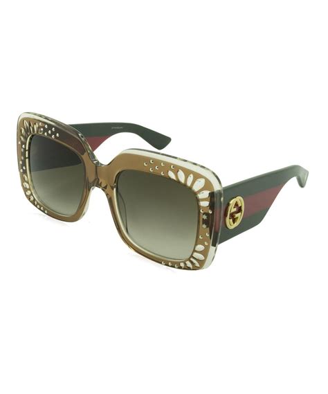 gucci stripe sunglasses|gucci glasses unisex.